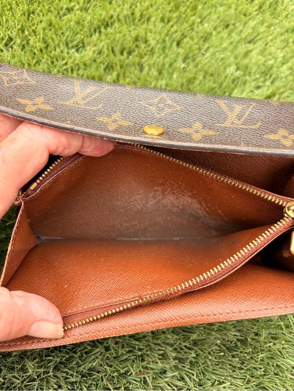 Authentic Louis Vuitton Monogram Long Wallet France Vintage - Picture 9 of 11